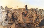 Otto Pilny Spectacle dans le desert (mk32) oil on canvas